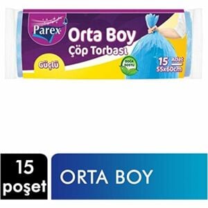 Parex Çöp Torbası Eko Orta 15'Li 9367