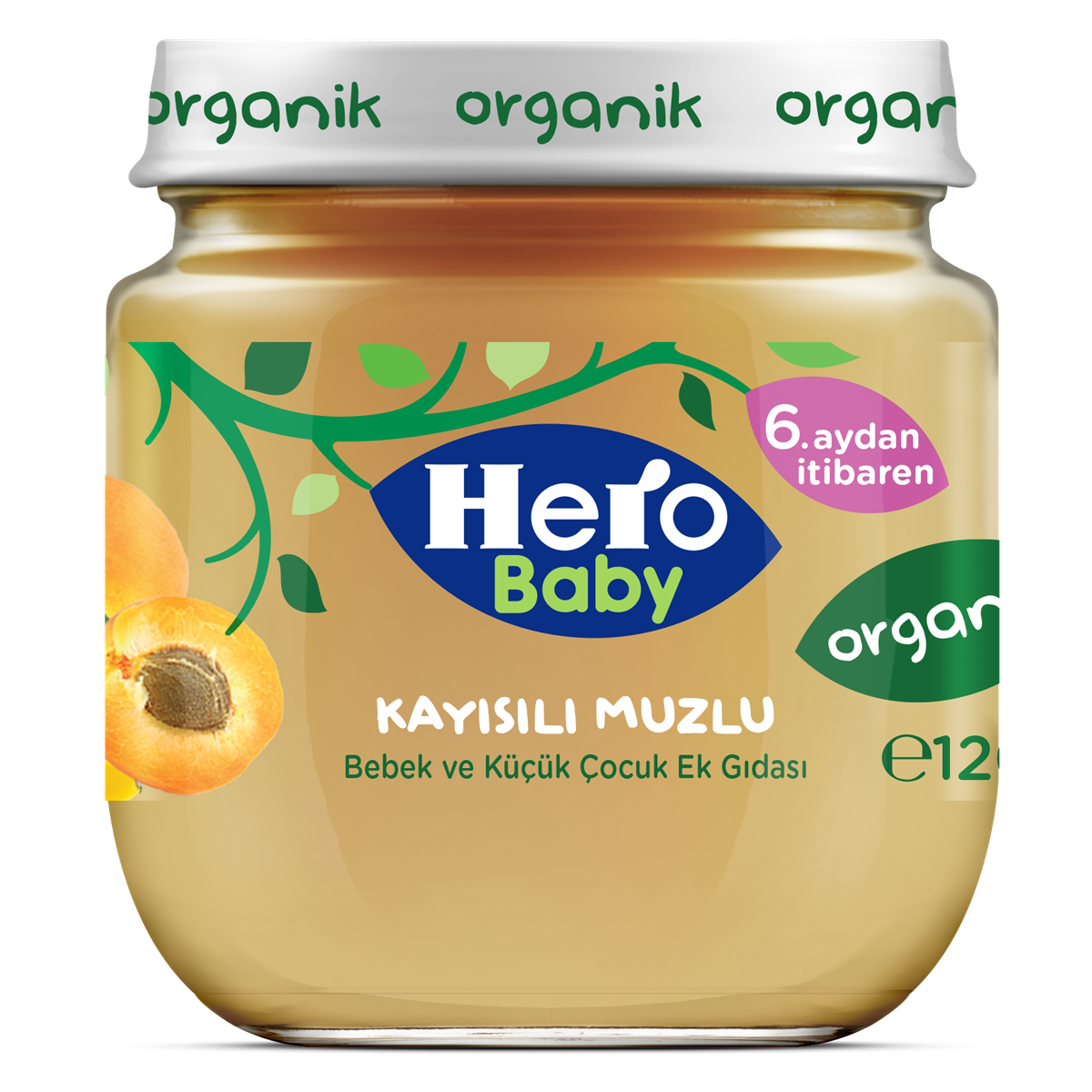 Hero Baby  Organik Kayısı-Muzlu 120 gr