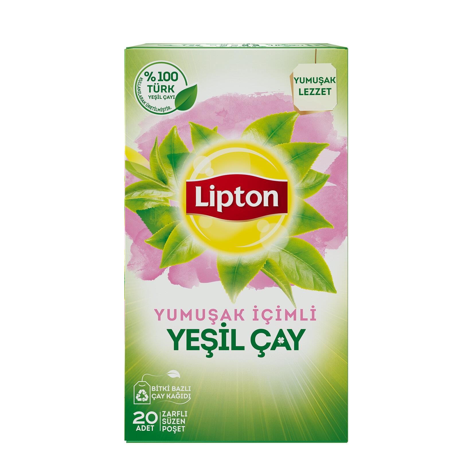 Lipton Yeşil Çay Yumuşak İçimli 20'li 20 Gr