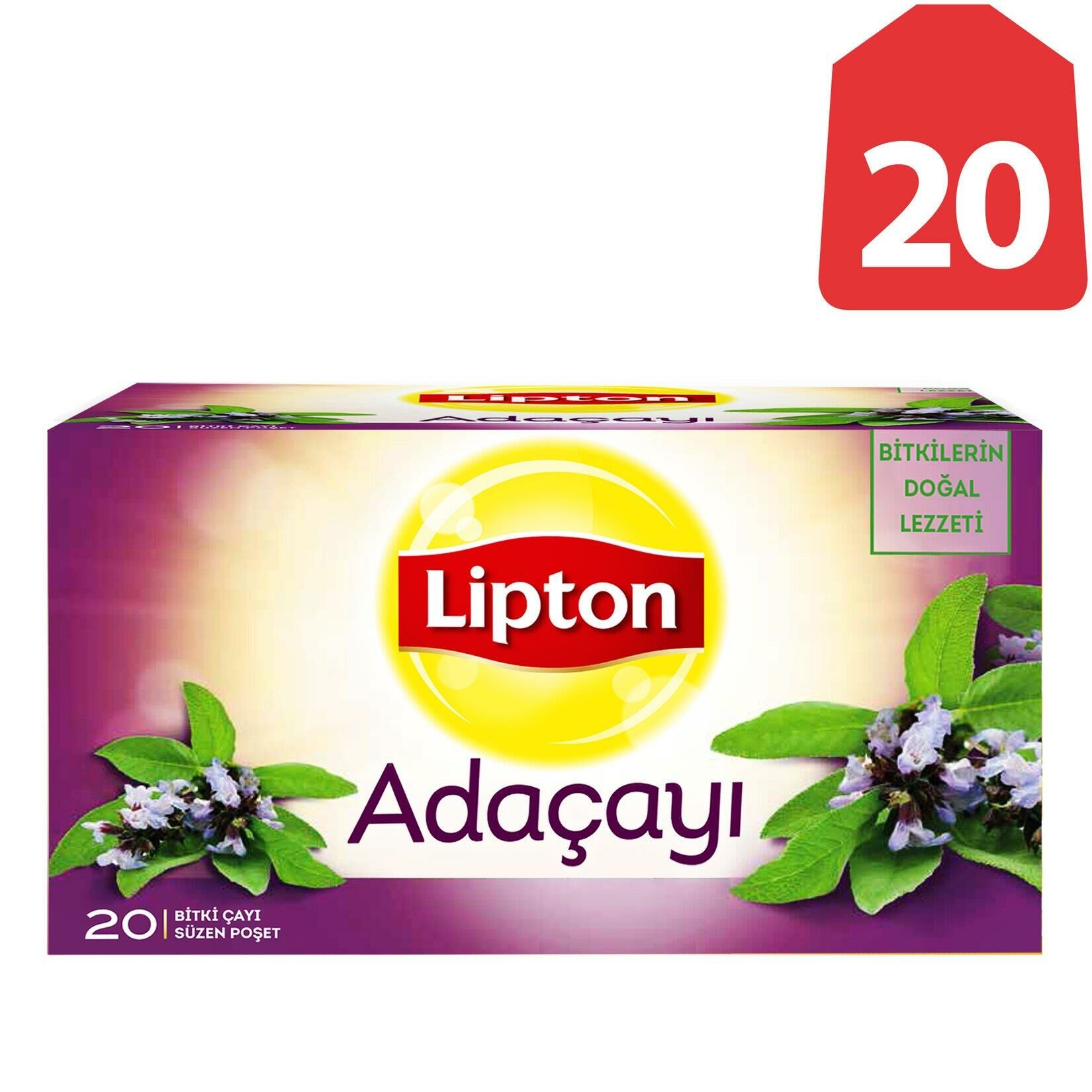 Lipton Bitki Çayı Adaçayı 20'Li Bardak Poşet 30 Gr