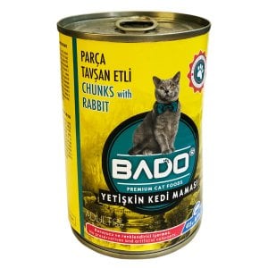 Bado Kedi Yetişkin Yaş Mama Tavşan Etli 415 gr