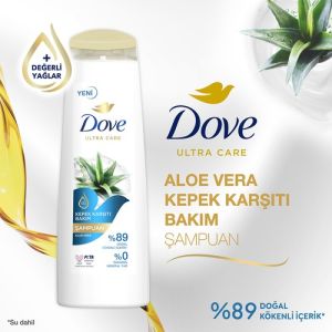 Dove Ultra Care Saç Bakım Şampuanı Kepek Karşıtı Bakım Aloe Vera 400 Ml