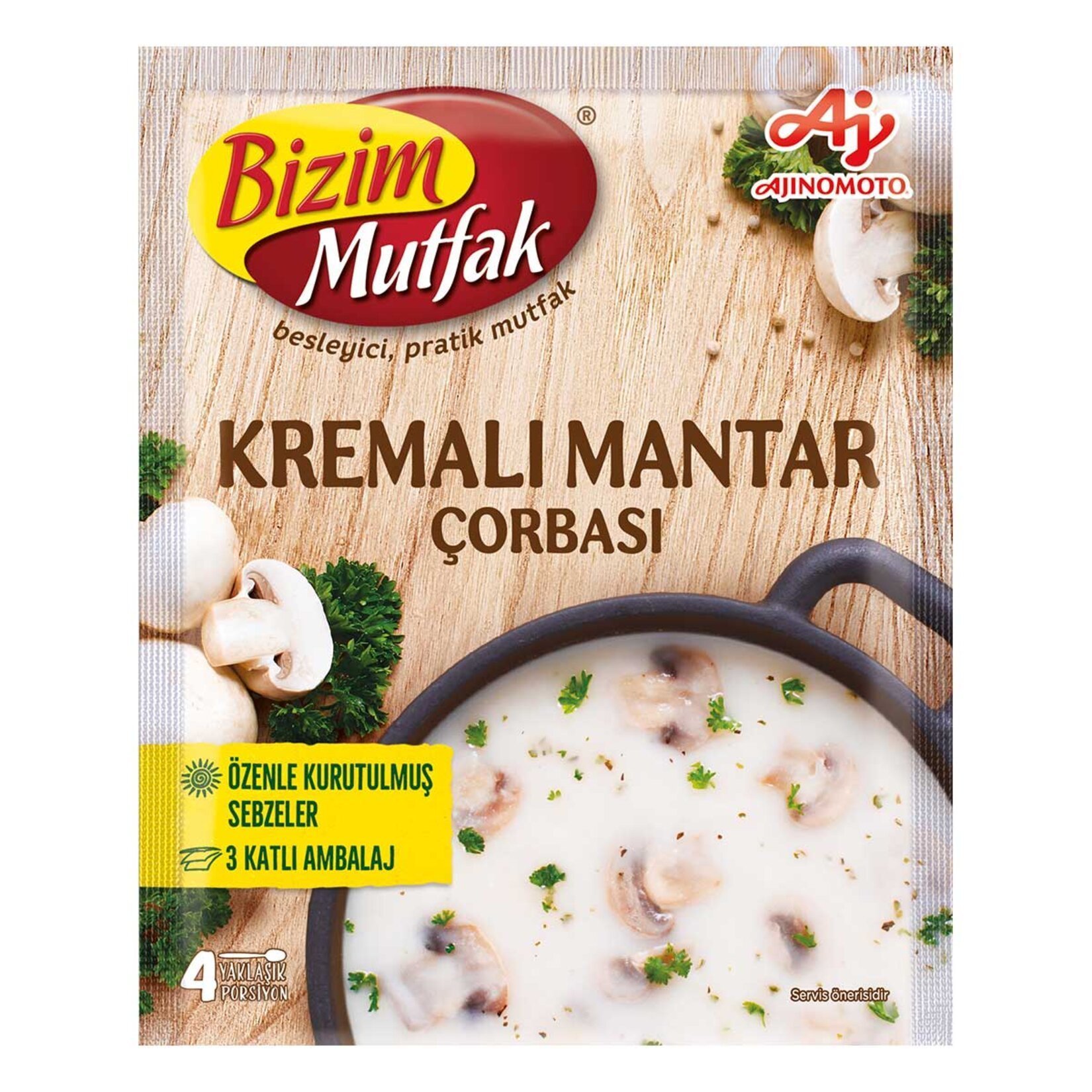 Bizim Çabuk Kremalı Mantar 65 Gr