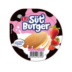 Eti Süt Burger Çilekli Krema Dolgulu Ballı Kek 35 Gr