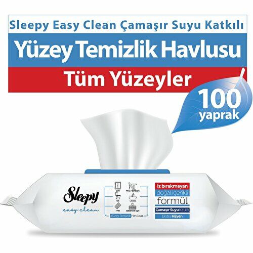 Sleepy Yüzey Temizlik Havlusu 100'Lü Camaşır Suyu