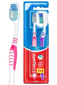 Colgate Extra Clean Orta Diş Fırçası 1+1