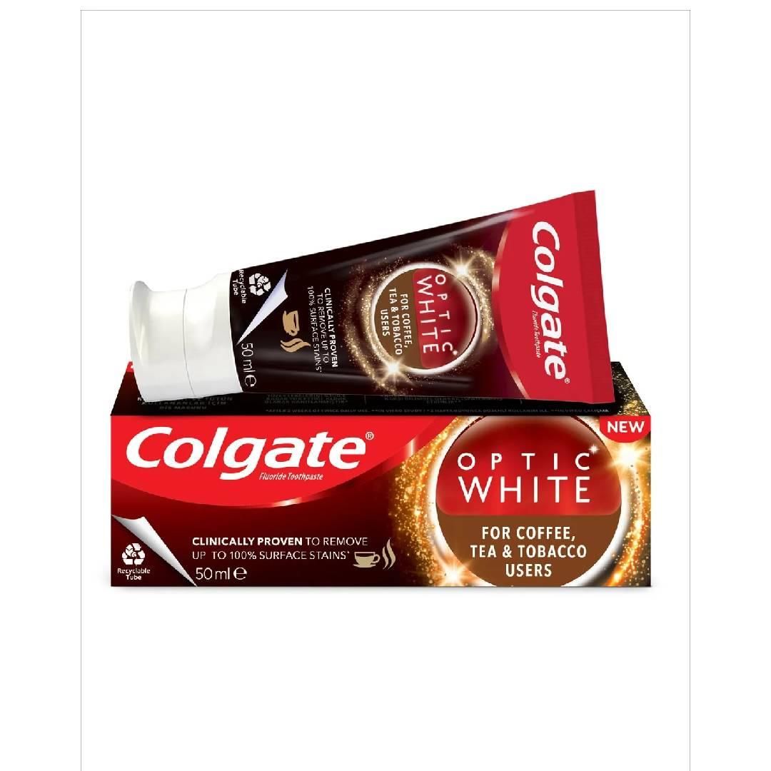 Colgate Optik Beyaz Kahve Çay Tütün Kullananlar 50Ml