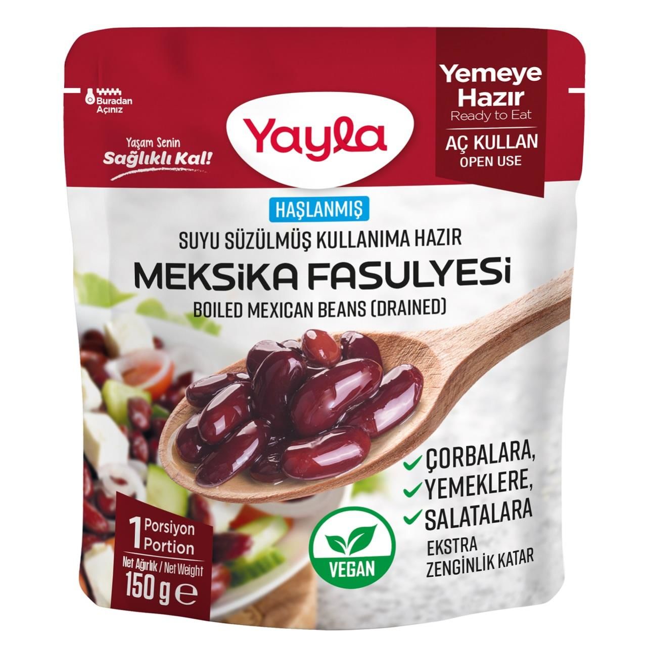 Yayla Meksika Fasülyesi Suyu Süzülmüş 150 Gr