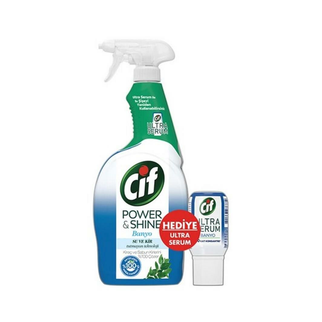 Cif Powershine Sprey Banyo 750 Ml +Serum