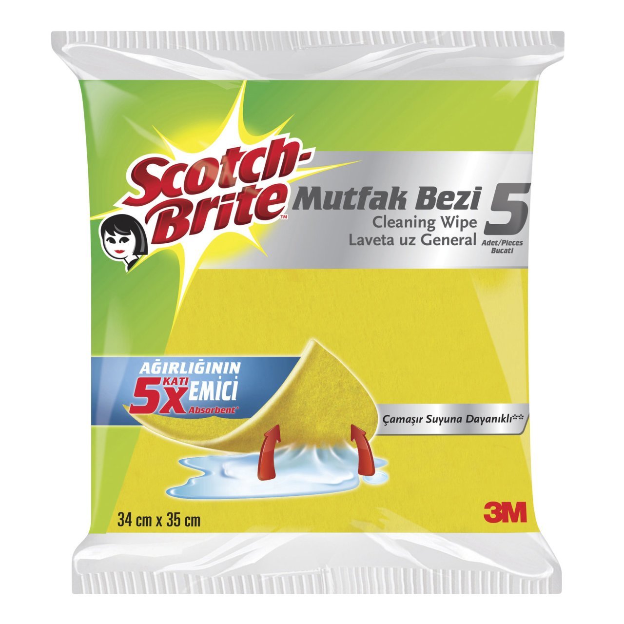 Scotch Brite Temizlik Bezi 5'li Mutfak