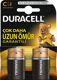 Duracell Orta Boy Pil Kart 2'li