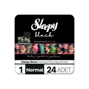 Sleepy Black Nutural Ped Süper Ekonomik Normal 24'lü