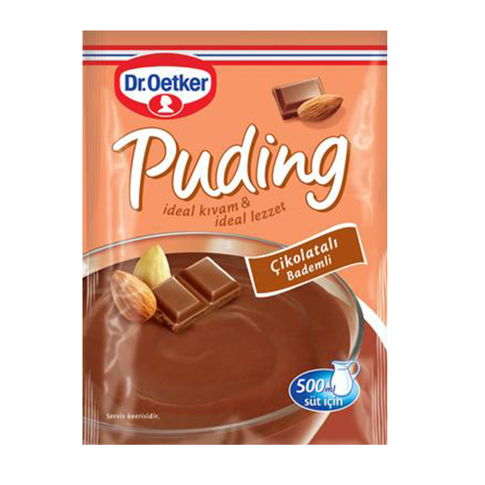 Dr.Oetker Puding Çikolatalı Bademli 104 gr