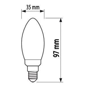 Philips LED Ampul Flament Classic 4.3 W Sarı Işık