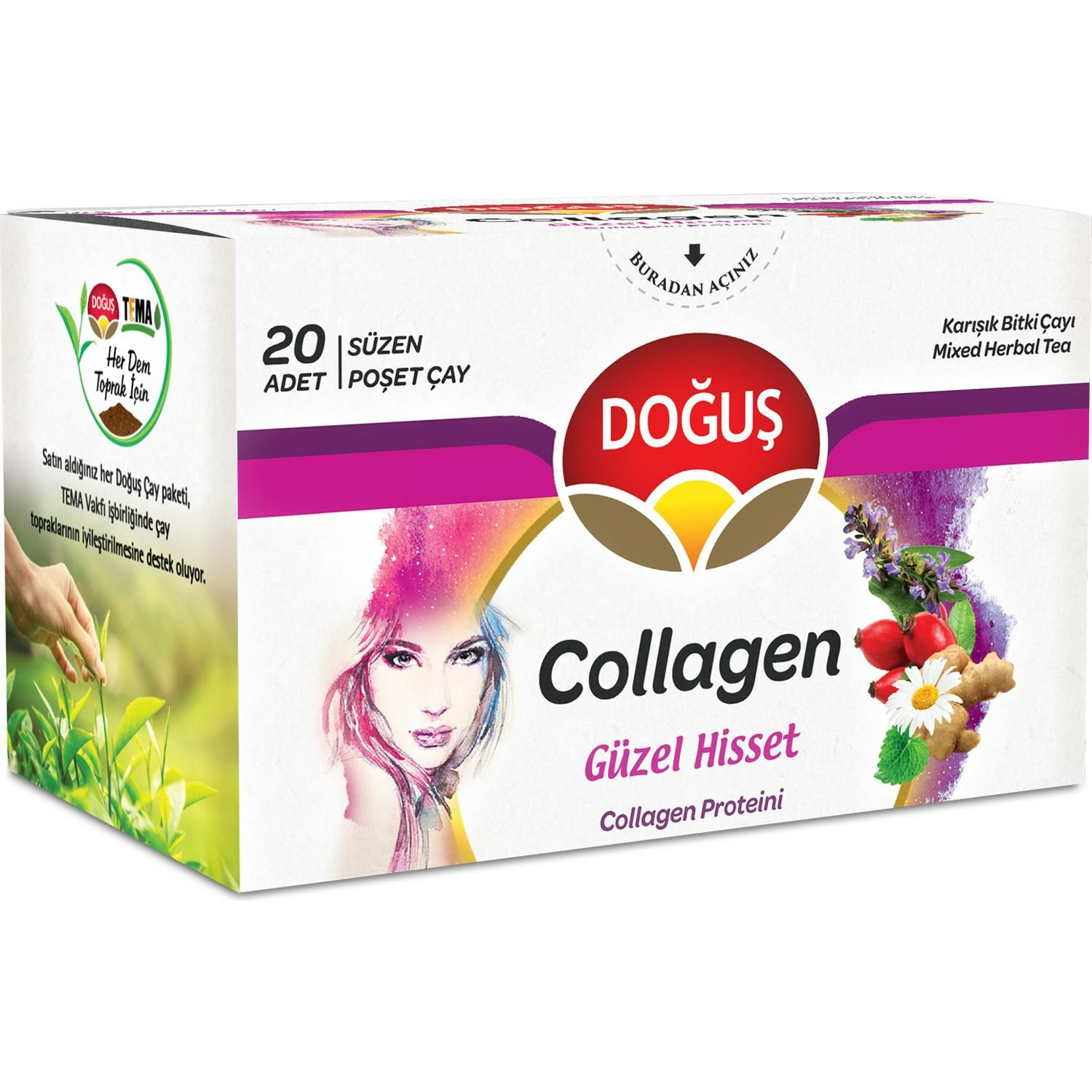 Doğuş Collagen Karışık Bitki Çayı 20'li 30Gr