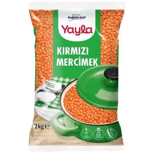 Yayla Kırmızı Mercimek Toptane 2 kg