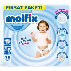 Molfix Fırsat Paketi Extra Large 6 Beden 38 Adet