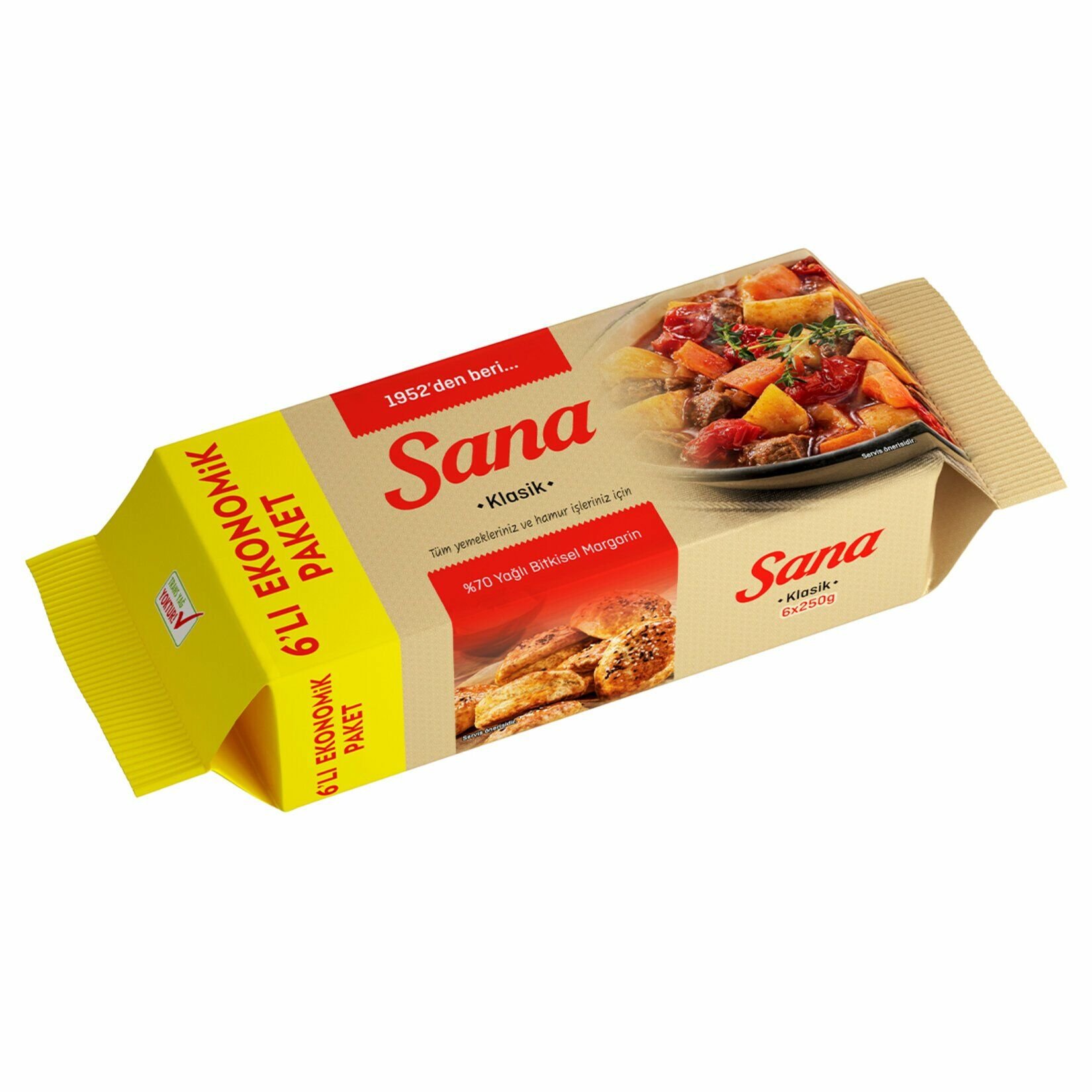 Sana Paket Margarin Klasik 6X250 Gr