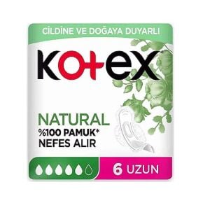 Kotex Ultra Natural 6'lı Uzun