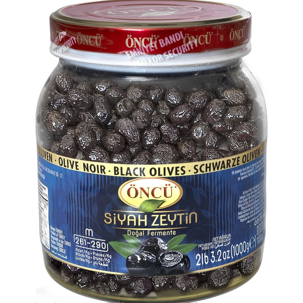 Öncü Siyah Zeytin 1 Kg Ms(261-320)