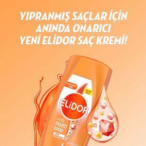 Elidor Superblend Serum Saç Bakım Kremi Anında Onarıcı Bakım C Vitamini Keratin & Seramid 350 ml