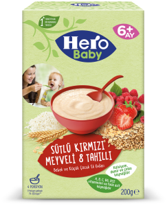 Hero Baby Sütlü Kırmızı Meyveli 200 gr