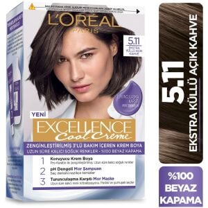 L’Oréal Paris Excellence Cool Creme Saç Boyası 5.11 Ekstra Küllü Açık Kahve