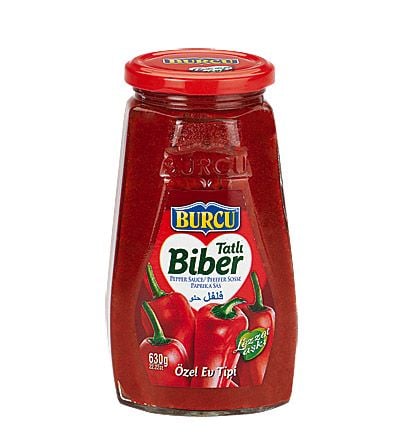 Burcu  Biber  Salçası Tatlı Cam 600 gr