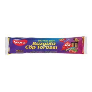 Öz Viora Büzgülü Çöp Torbası Büyük Boy 65x70 Cm 10 Adet