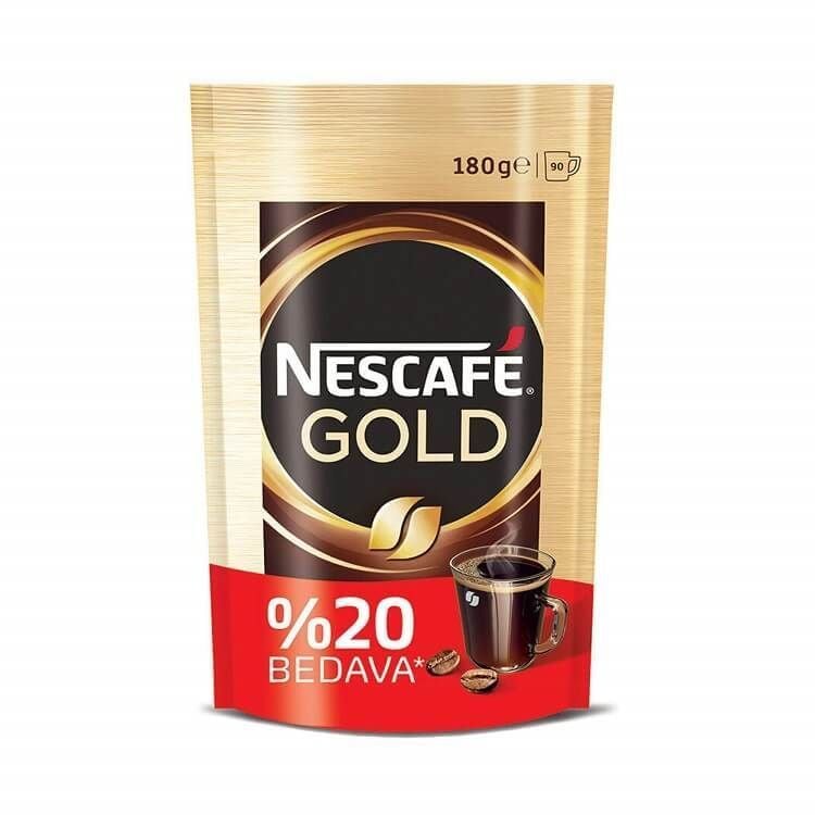 Nescafe Gold Poşet %20 Bedava 180 Gr