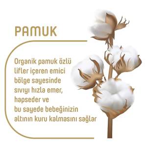 Pure Baby Organik Pamuklu Cırtlı Bez 2 Numara Mini 68'li