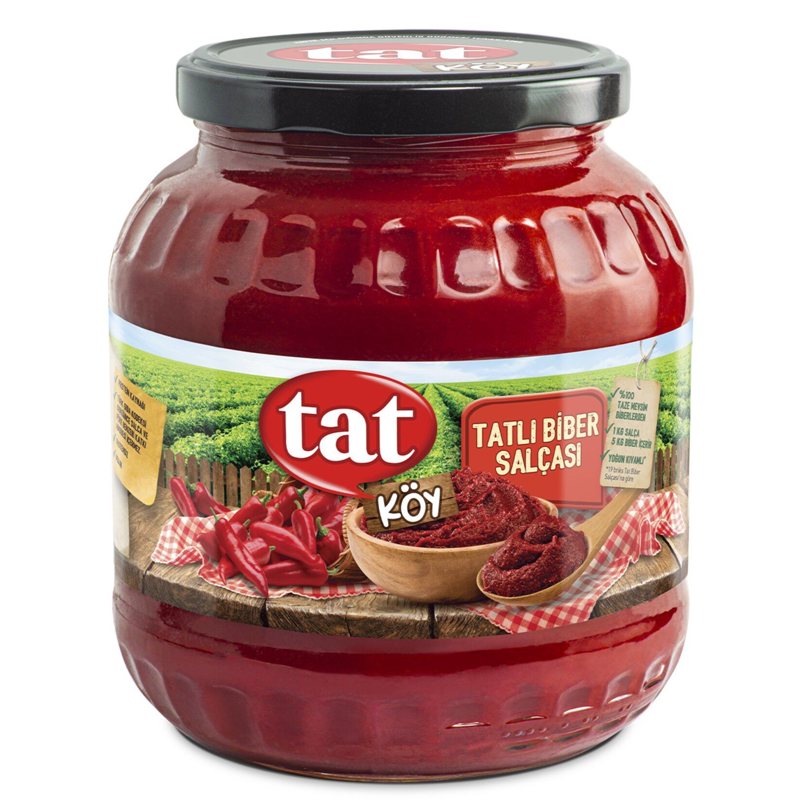 Tat Biber Salçası Köy Tipi 1625 Gr