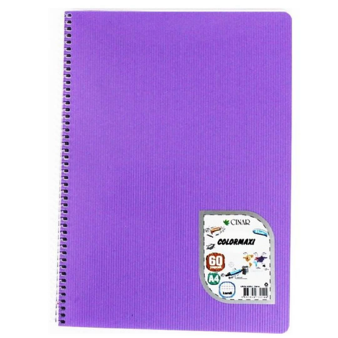 Oz K Çınar Colormaxi PP Spiralli Defter 60/4 73104