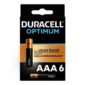 Duracell Optimum AAA 6'lı İnce Kalem Pil 4736