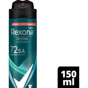 Rexona Men Erkek Sprey Deodorant Invisible Ocean Deep 72 Saat Kesintisiz Üstün Koruma 150 Ml