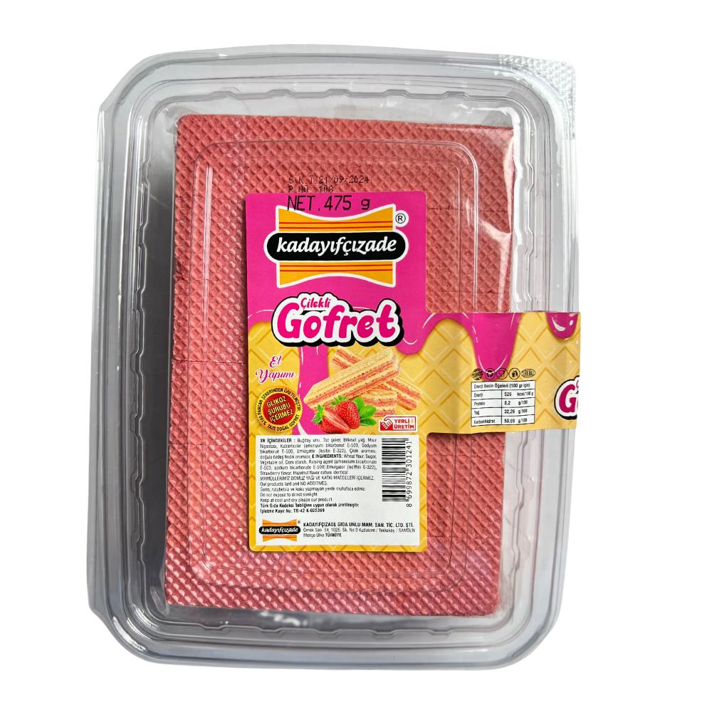 Kadayıfçızade Çilekli Gofret 475 Gr