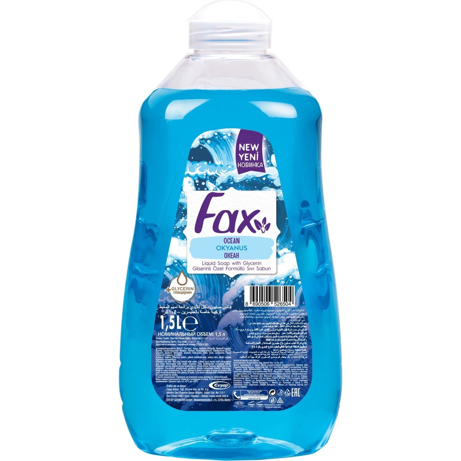 Fax Sıvı Sabun Okyanus 1.5 lt