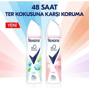 Rexona Kadın Sprey Deodorant Ocean Fresh %0 Alüminyum 48 Saat Koruma 150 ml