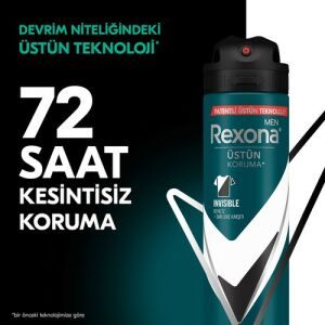 Rexona Men Erkek Sprey Deodorant Invisible Black & White 72 Saat Kesintisiz Üstün Koruma 150 Ml
