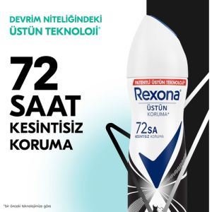 Rexona Kadın Sprey Deodorant Invisible Beyaz İz Sarı Leke Karşıtı 72 Saat Kesintisiz Üstün Koruma 150 Ml