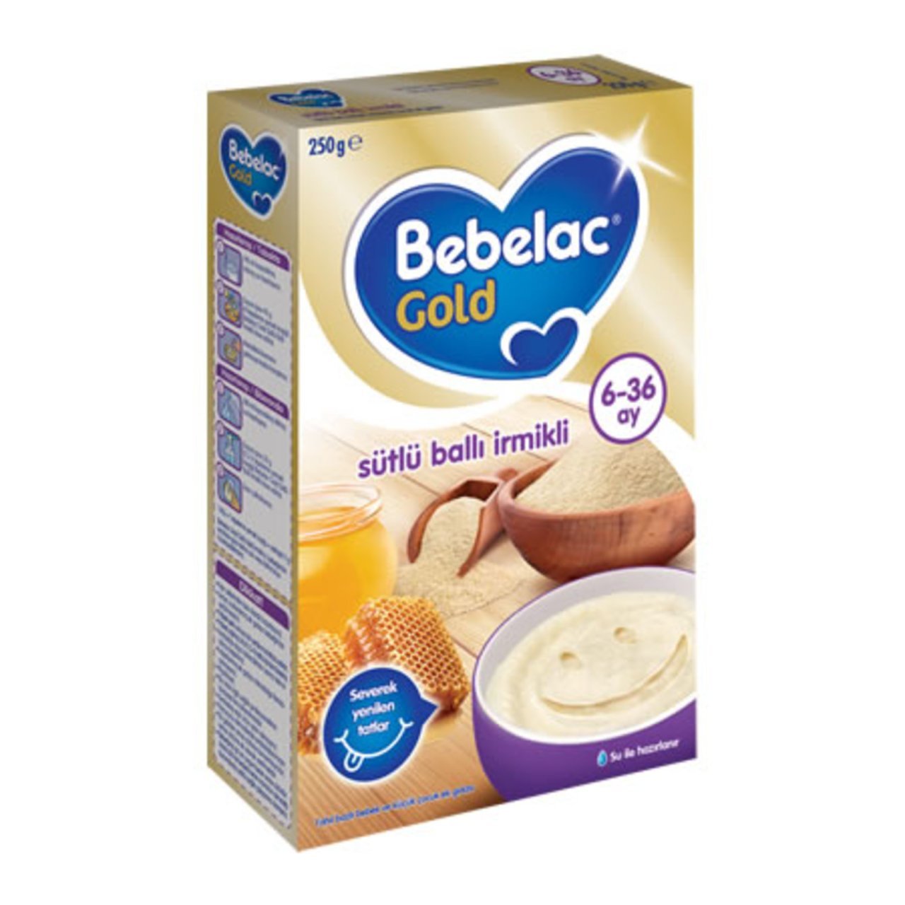 Bebelac Gold  Sütlü Ballı İrmikli 250 gr