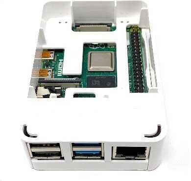 Raspberry Pi 4 Plastik Muhafaza Kutusu - Beyaz
