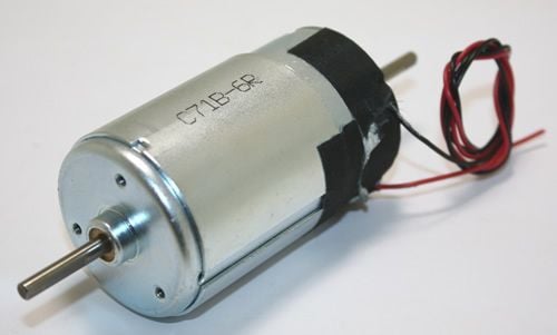 24V Çift Milli 5000Rpm DC Motor