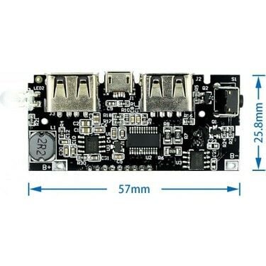 Ekranlı Powerbank Şarj Devresi - 5V 2A