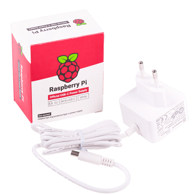 Raspberry Pi 4 Lisanslı Beyaz Güç Adaptörü - 5V-3A Oriinal
