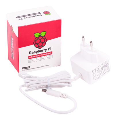 Raspberry Pi 4 Lisanslı Beyaz Güç Adaptörü - 5V-3A Oriinal