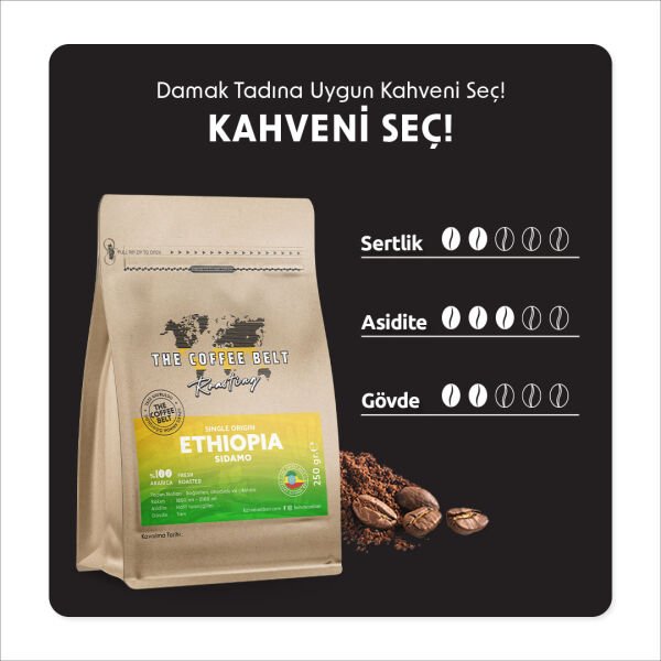 Ethiopia Sidamo GR.4 Yöresel Kahve 500 gr.
