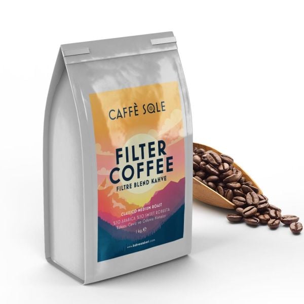 Caffé Sole Filtre Kahve 1 Kg Öğütülmüş