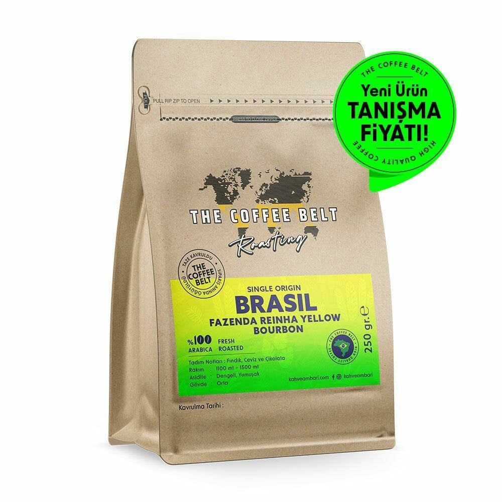 Brasil Fazenda Rainha Yellow Bourbon Yöresel Kahve 250 Gr