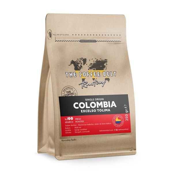 Colombia Excelso Tolima Yöresel Kahve 250 gr.